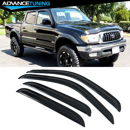 In-Channel Style Window Deflectors For Toyota Tacoma 2001 2004 Double Cab - Foto 6