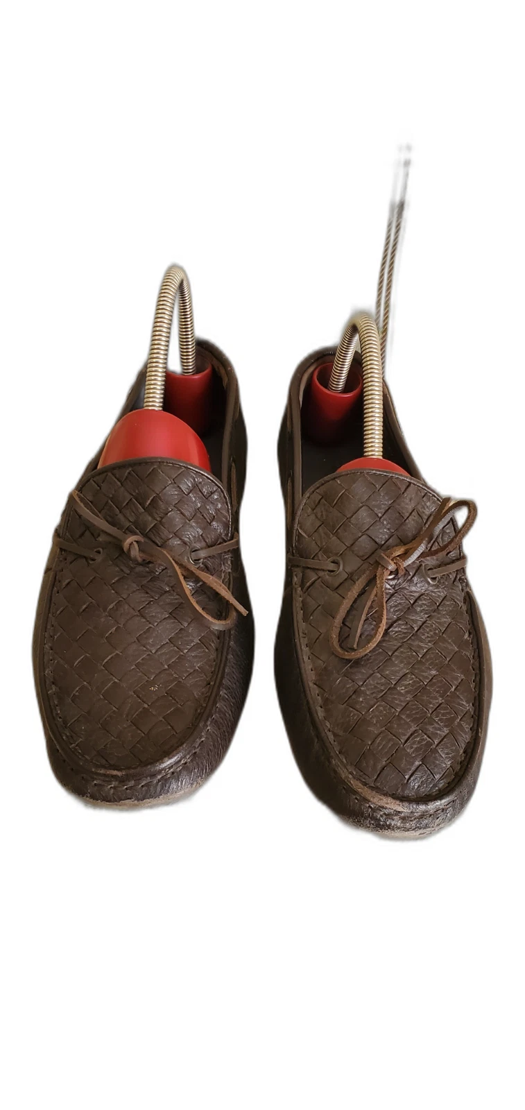 Mocassini da guida BOTTEGA VENETA da uomo in pelle marrone taglia EU 40 5 US 7