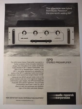 Audio Research Corporation SP9 Hybrid Stereo Preamplifier Vintage Print Ad
