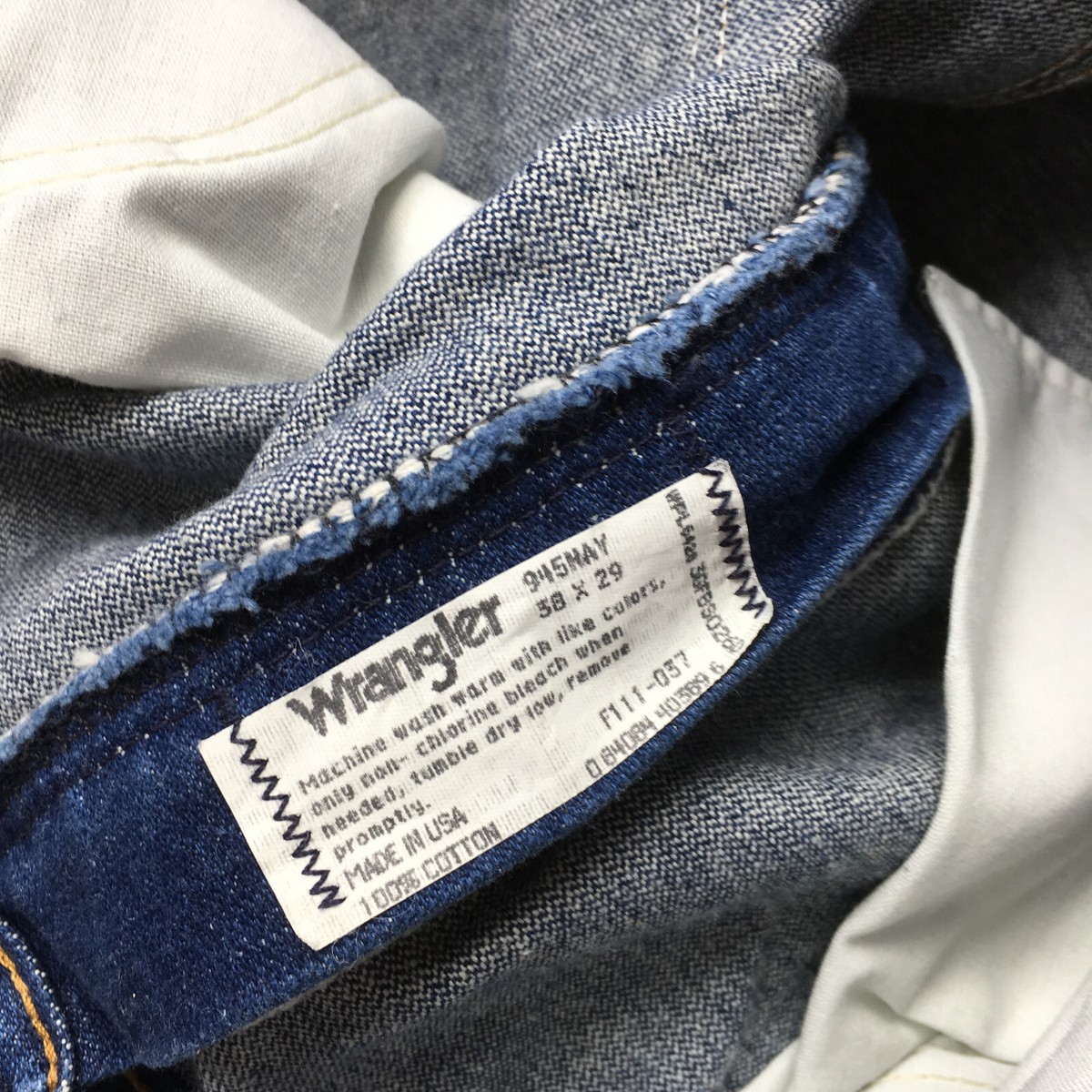 Vintage 80s Wrangler Jeans Mens 36x28 Denim Bootcut Made in Vintage 80s Wrangler Jeans Mens 36x28 Denim Bootcut Made in