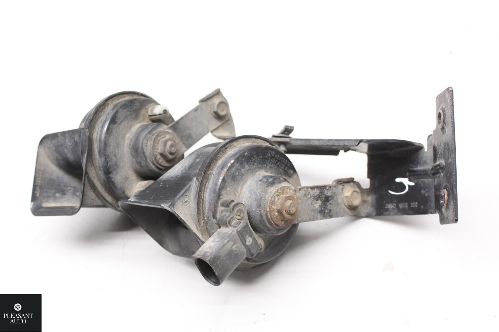 BENTLEY CONTINENTAL LOW & HIGH DUAL TONE NOTE HORN SIGNAL & BRACKET OEM 06-12 