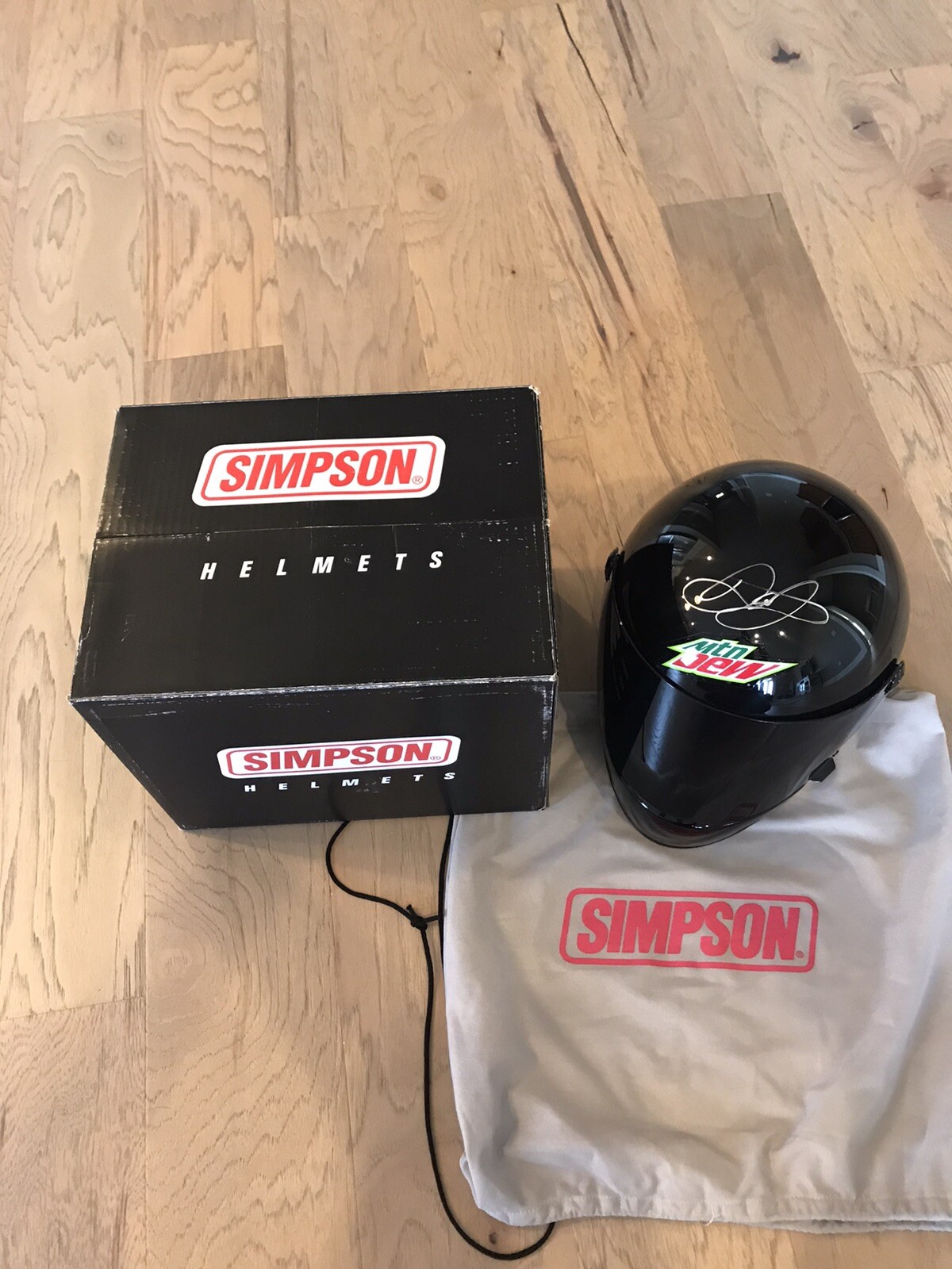 DALE EARNHARDT JR. AUTOGRAPHED FULL SIZE MTN. DEW SIMPSON HELMET! eBay