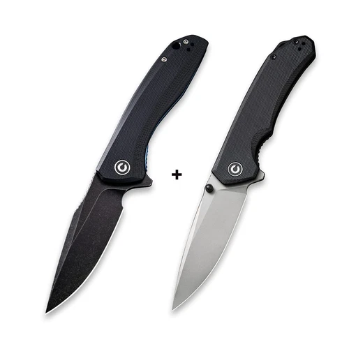 CIVIVI Baklash Black Bundled Brazen, Great Folding knife Companion