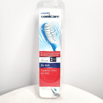 Philips Sonicare For Kids Replacement Toothbrush Heads HX6042 Extra Soft 2 pk