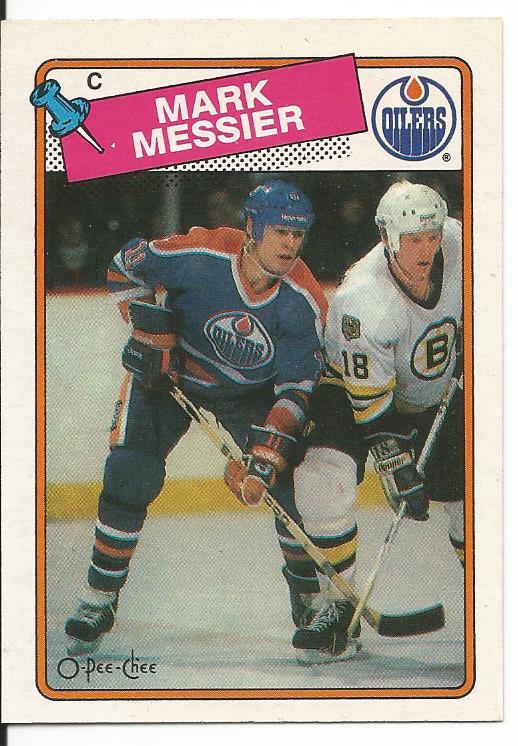 1988-89 OPC O-Pee-Chee Mark Messier #93 Very Sharp - Near Mint