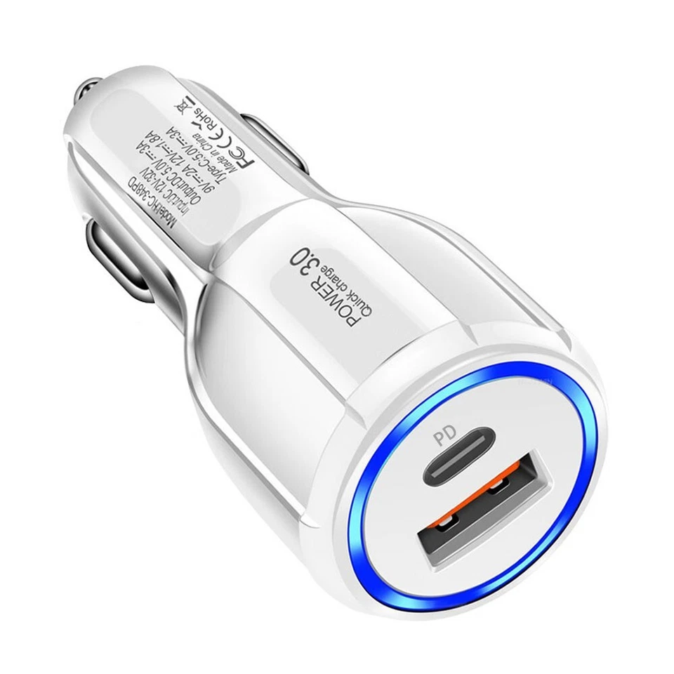 10 Pack 2 USB Port Fast QC 3.0 Car Charger for iPhone Samsung Android Cell Phone - Image 4 of 4