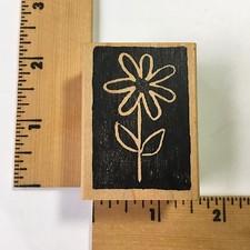 Savvy Rubber Stamp - Daisy in Background - NEW