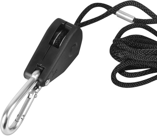 Grow Tent and 2-Pair 1/8 Inch 8-Feet Long Adjustable Rope Clip Hanger Combo Set - Picture 14 of 21