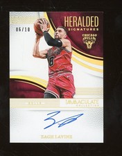 2024-25 Immaculate Heralded Signatures Gold Zach LaVine Bulls HOF AUTO 6/10