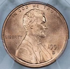 1991-D Lincoln Memorial Cent — photo from another recent sale