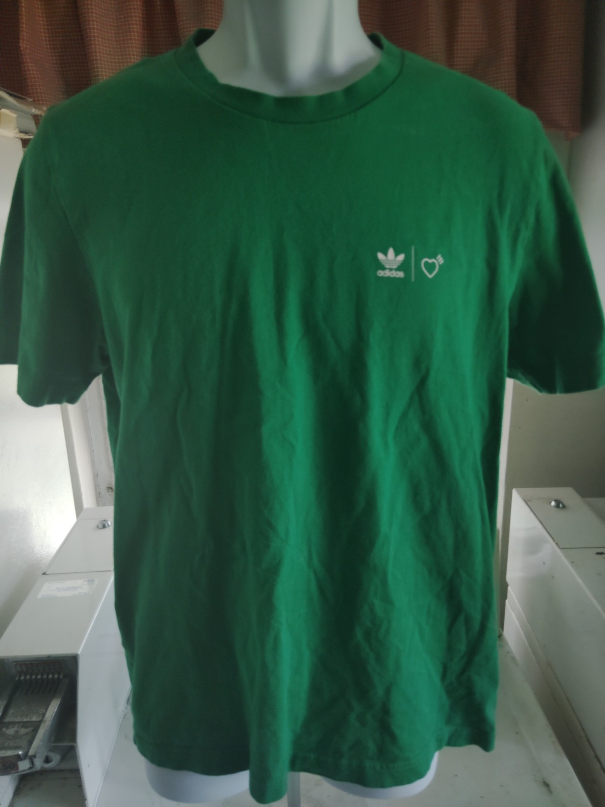Adidas X Human Made Green Shirt Adult Gears for Futuristic Teenagers Medium