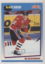 1991-92 Score Canadian Bilingual Mike Hudson #389 5wg
