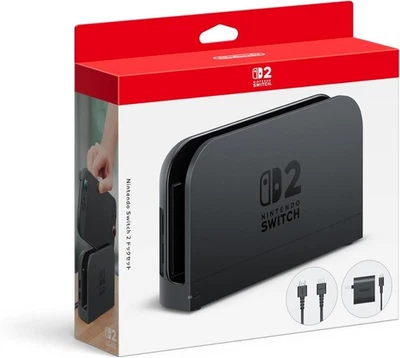 Officiel Nintendo Switch 2 OEM Dock Set HDMI AC Adapter NEUF dans sa boîte... - Photo 1/2