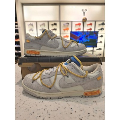 Size 10.5 - Nike Off-White Dunk Low Lot 34 Sail Neutral Grey Ginger DJ0950 102