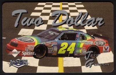 $2. Assets Series #2 (1995) Jeff Gordon's Car #24 (03/31/96) SPECIMEN Phone Card