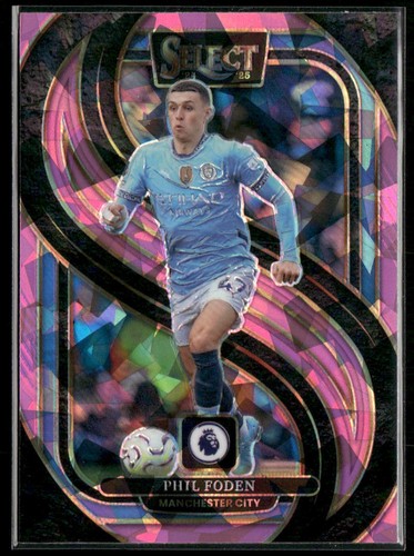 2024-25 Panini Select Premier League #151 Phil Foden Pink Ice Manchester City