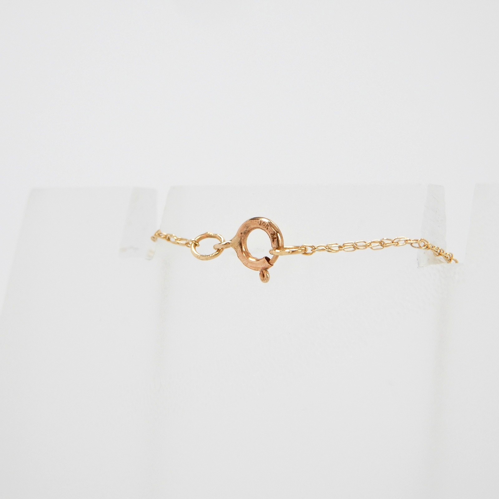 Solid 10K Yellow Gold Ruby Cross Pendant & Chain … - image 10