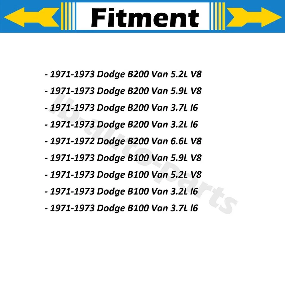 Manguera de freno delantera trasera 4 piezas para camioneta Dodge B100 1971-1973 3,7 L Foto 2 de 4