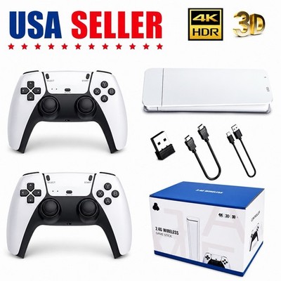 4K 64G HDMI TV Video Game Stick M15 Gaming Console Gamepad 2 Wireless Controller