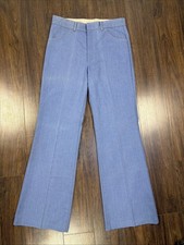Vintage 1970S Sears Put On Shop Men  s Flare bell Bottom Pants 32x34