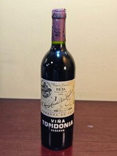 Botella de vino tinto Viña Tondonia Reserva 1996 - Rioja