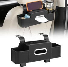 Multifunctional Car Seat Organizer, Cup Holders, Headrest Storage, High-Capacity