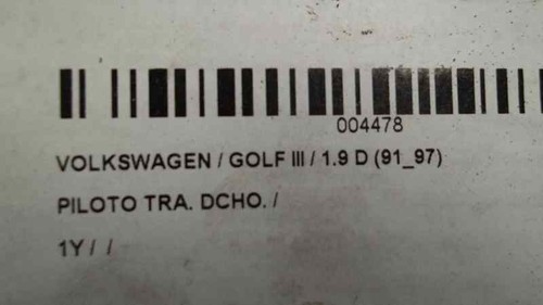 1E0945095 scheinwerfer hinten rechts VOLKSWAGEN GOLF III BERLINA 1H1 1991 4478