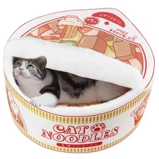 Ramen Noodle Dog & Cat Bed Keep Warm and Super Soft Creative Pet Nest for Indoor