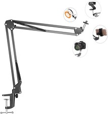 Overhead Tripod Mount for Camera Webcam Ring Light, Flexible over Head