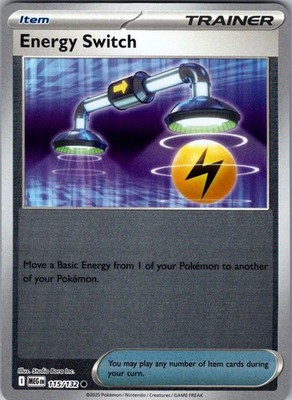 Energy Switch Reverse Holo Common ME01: Mega Evolution 115/132 NM