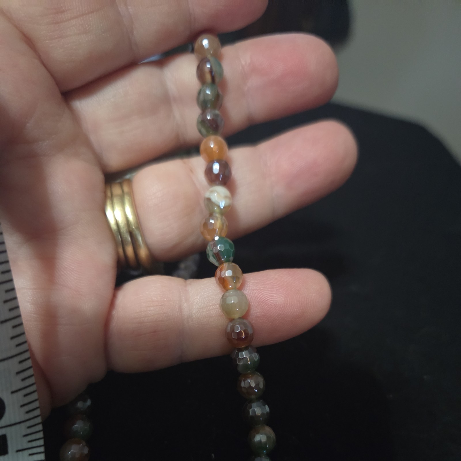 Sarda Artisan of Bali " Celestial Green Agate" Gemstone Chain