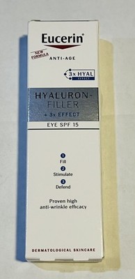 3 PACK Eucerin -  Hyaluron-Filler Eye Cream  SPF15 (15ml) EXP 5/27 P7