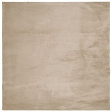 Rug Short Pile Soft and Washable Floor Mat Area HUARTE Sand vidaXL