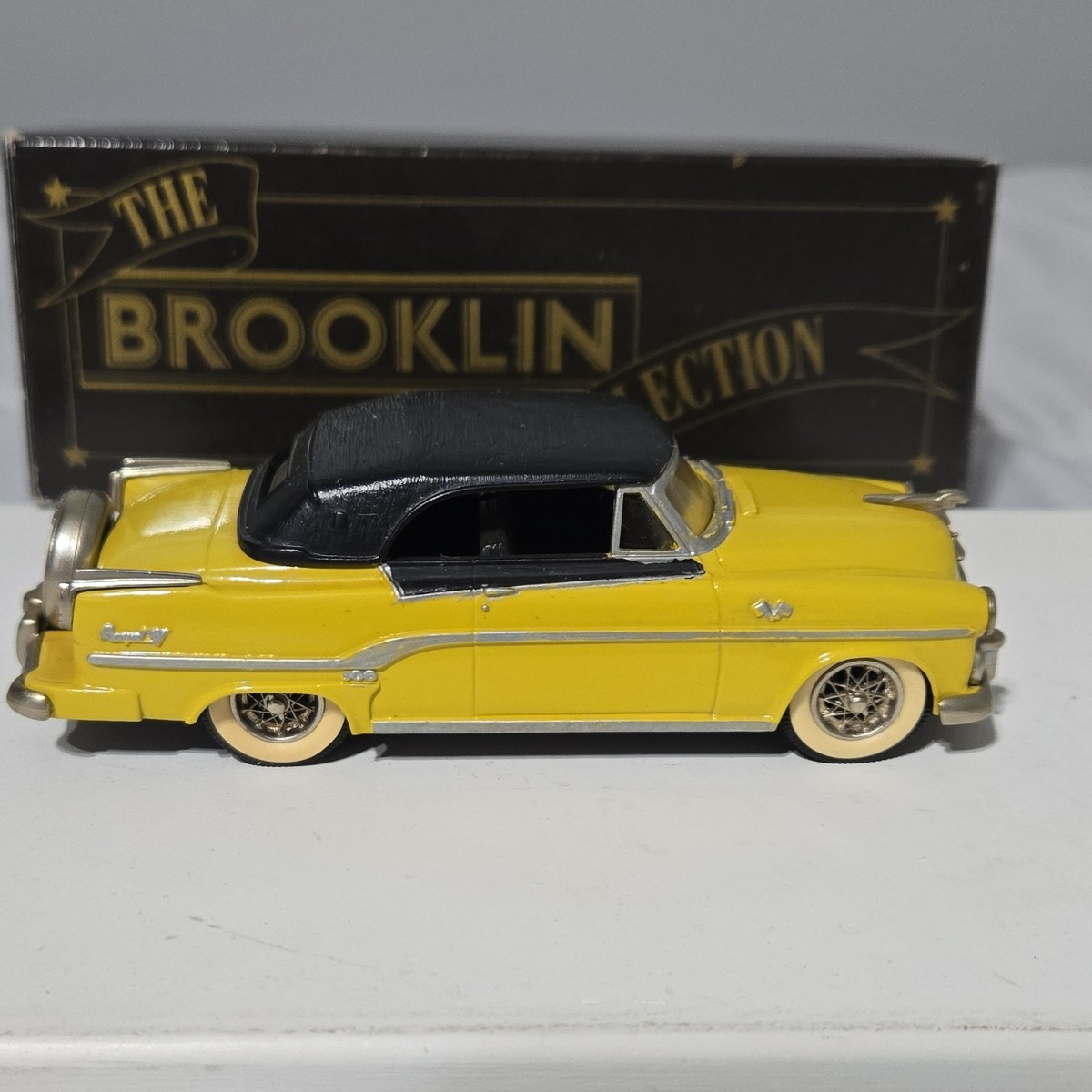 Brooklin Models 1:43 1954 Dodge Royal 500 Yellow/Black Diecast