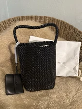 2025 The Row N/S Woven Park Leather Tote Bag Small Black $4400 Bottega