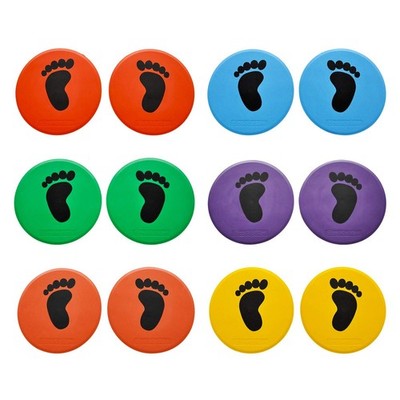 10inch Colorful Carpet Spot Flat Markers Feet Hands Twister Game for Classroo...