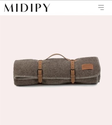 MIDIPY Throw Blanket 100% Haute Laine Made In France 4x6