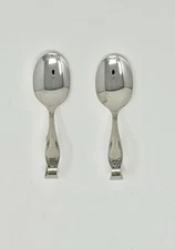 Oneida Chateau Set of 2 Bent/Curved Handle Baby Spoons