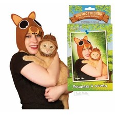 New Halloween Squirrel  Acorn Human  Cat Kitten Costume Cosplay Autumn Gift