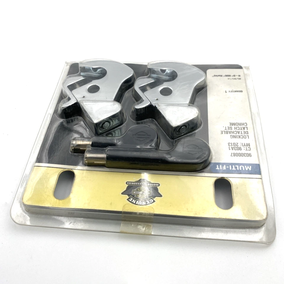 OEM Harley 90300087 Cromo Bloqueo Desmontable Sissy Bar Pestillo Touring Softail Foto 3 de 4