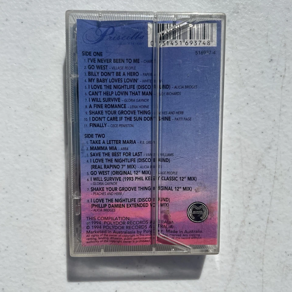Tape Cassette The Adventures of  Priscilla Queen of the Desert 1994 - Image 2 of 4