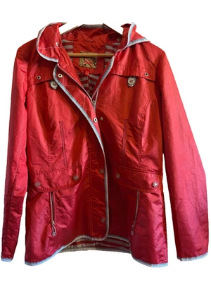 REVER MILE coupe vent rouge capuche taille 40 - Photo 1/4