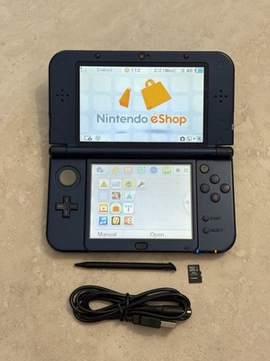 New Nintendo 3DS LL XL Metallic Blue Region Free USA Seller Very Good Condition