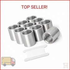TAISHER 10PCS 304 Stainless Steel Cast Pipe Fitting, Coupling, 3/4" x 3/4" NPT F