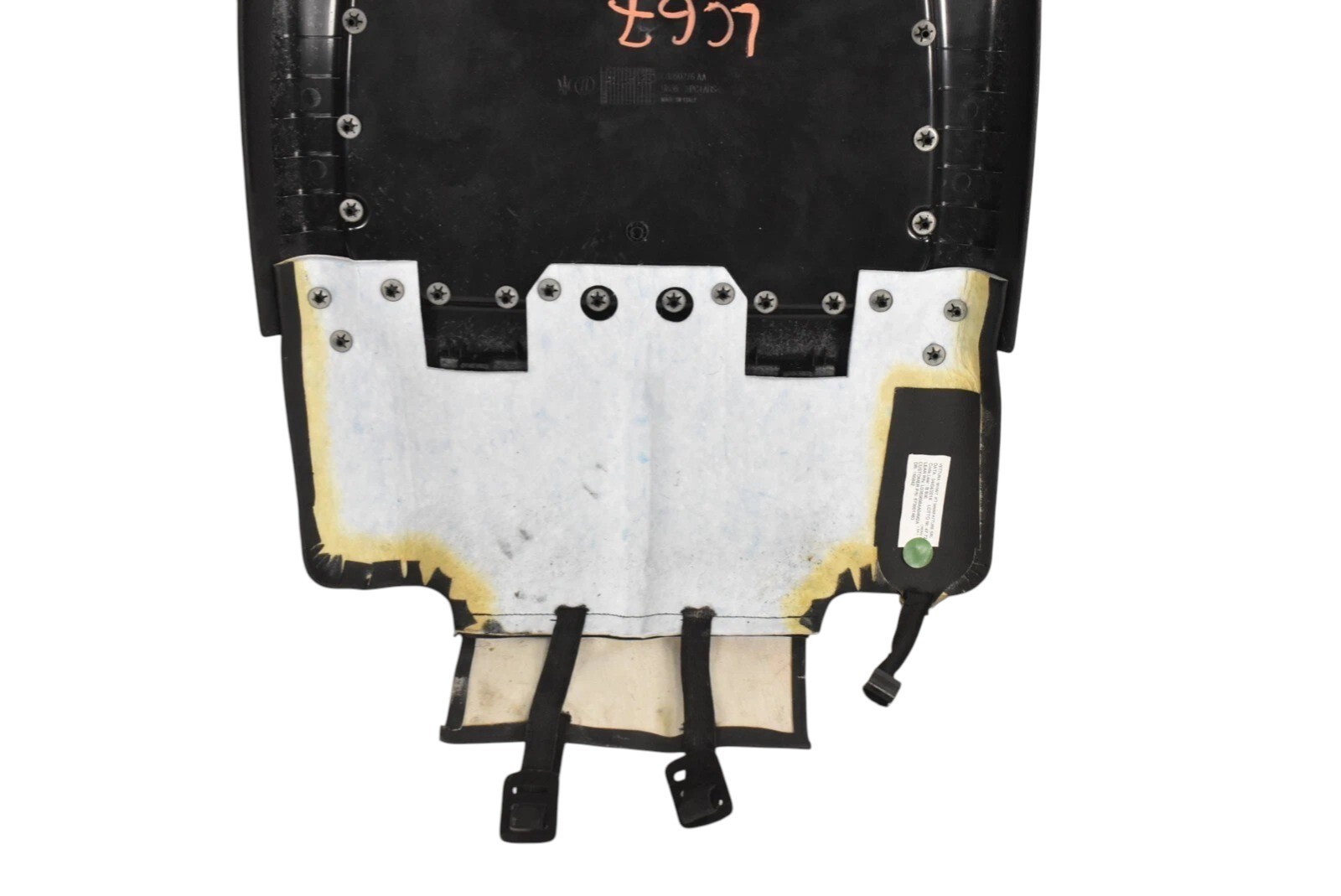14-17 Maserati Ghibli M157 Front Left Driver Side Seat Back Cover W/ Pocket OEM