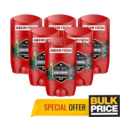 Old Spice Wolfthorn Deo Stick 48H starke Geruchsabwehr frische Zitrusfrüchte ...