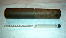 U.S. Customs Alcohol Proof Hydrometer Meter Distilling Test Scale 0-100%+Case