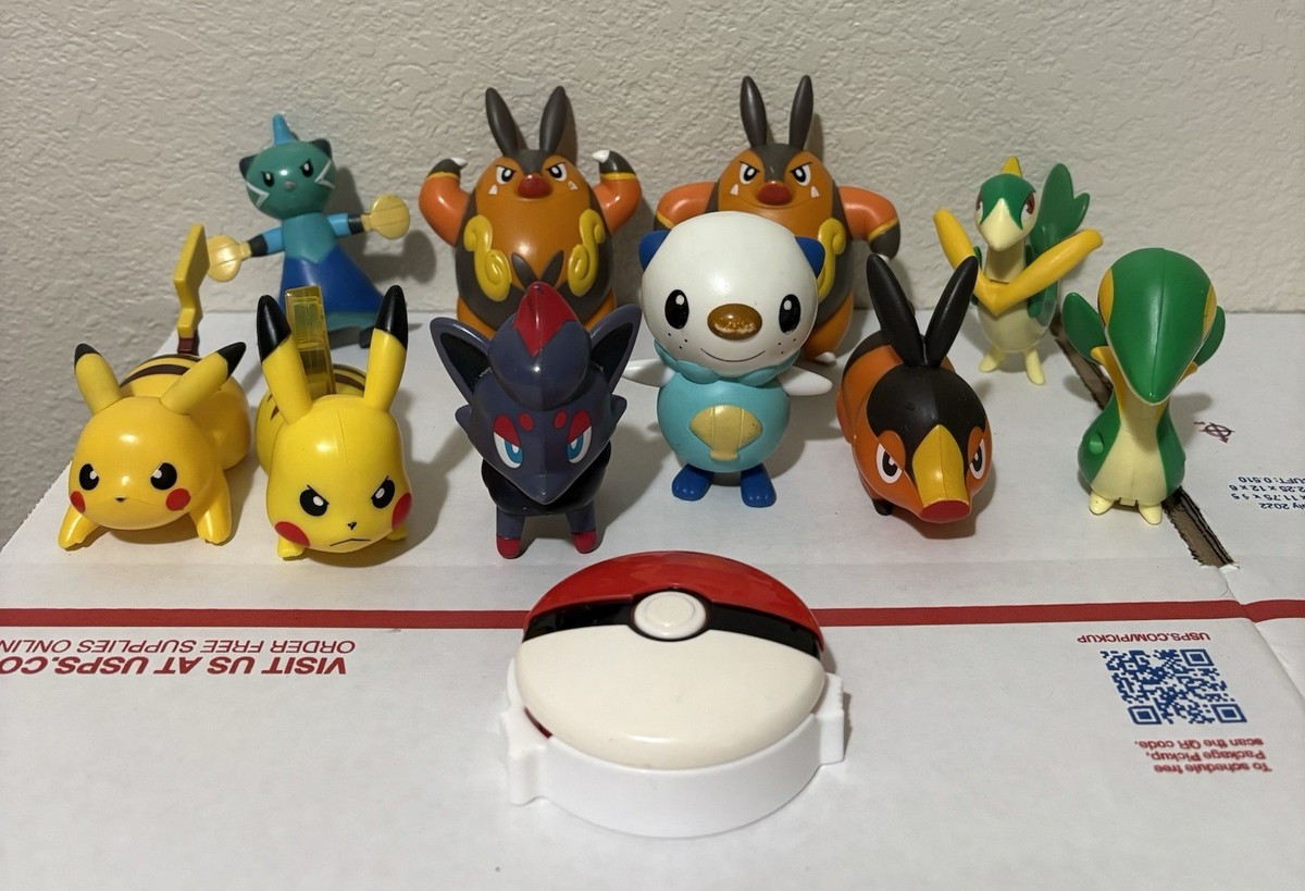 McDonalds Pokemon Black And White Toys Lot Pikachu Zorua Oshawott