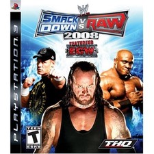 WWE Smackdown Vs Raw 2008 For PlayStation 3 PS3 Wrestling Very Good 7E