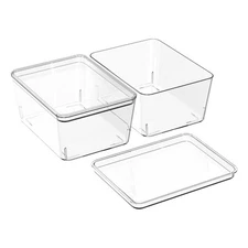 Storage Bins With Lids: Multipurpose Stackable Container for Home and Office ...